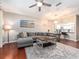 Open-concept living room featuring a dining area and a kitchen, perfect for modern living and entertaining at 320 Island Way # 606, Clearwater Beach, FL 33767