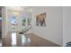 Open foyer with modern chandelier, staircase, and inviting entrance at 326 129Th E Ave, Madeira Beach, FL 33708