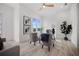 Bright office space with neutral walls, modern decor, and a ceiling fan for added comfort at 326 129Th E Ave, Madeira Beach, FL 33708