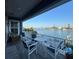 Balcony with seating area and amazing views of the water at 460 137Th Avenue Cir, Madeira Beach, FL 33708