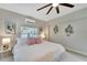 Bright bedroom with a king bed and decor at 4753 48Th N Ave, St Petersburg, FL 33714