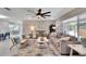 Comfortable living room with a large window and stylish furnishings at 4753 48Th N Ave, St Petersburg, FL 33714