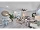 A bright and airy living room featuring modern decor and an open floor plan at 4753 48Th N Ave, St Petersburg, FL 33714