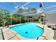 Inviting pool area surrounded by lush landscaping and a screened enclosure at 4753 48Th N Ave, St Petersburg, FL 33714
