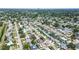 Expansive aerial shot of a suburban neighborhood filled with green trees and tidy residential streets at 5931 33 N Ave, St Petersburg, FL 33710