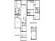 Detailed floor plan showcasing layout for first and second floors, highlighting bedroom and living spaces at 6737 Flint Creek Dr, Land O Lakes, FL 34638