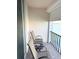Relax on this cozy balcony with tile floors and enjoy stunning water views at 7645 Sun Island S Dr # 306, South Pasadena, FL 33707