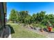Backyard with scenic pond view, lush landscaping, and plenty of room to relax and enjoy the outdoors at 8116 Sanguinelli Rd, Land O Lakes, FL 34637