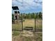 Community playground with slide, ladders and black metal fence at 9508 Ashburn Creek Ln, Tampa, FL 33610
