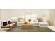 Bright living room with sectional sofa, stylish decor, and modern accents at 10865 Rustic Eve Ct, Land O Lakes, FL 34638