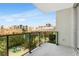 Balcony view featuring an outdoor playground and city skyline against a bright blue sky at 111 N 12Th St # 1502, Tampa, FL 33602