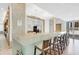 Bar area with seating, countertop, and access to the rooftop deck at 111 N 12Th St # 1502, Tampa, FL 33602