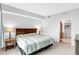 Comfortable bedroom with neutral walls, soft carpet, and a walk-in closet at 111 N 12Th St # 1502, Tampa, FL 33602