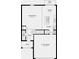 Detailed first floor blueprint showcasing the layout, including a two car garage and kitchen with pantry at 12466 Gust Ct, Hudson, FL 34669