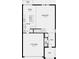 Layout of the first floor with a garage, foyer, great room, kitchen, and patio at 13357 Tropical Breeze Way, Hudson, FL 34669