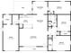 Floor plan showcasing the layout of the 3 bedroom, 1 bath home at 1361 Overlea St, Clearwater, FL 33755