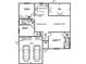 Detailed floor plan showcasing the layout with dimensions for the living spaces at 1428 Chesterfield Dr, Dunedin, FL 34698