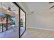 Balcony with seating and sliding glass door at 2739 Via Capri # 1024, Clearwater, FL 33764