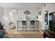 Open living space with bar seating, perfect for entertaining, connecting the kitchen and living room at 3001 58Th S Ave # 509, St Petersburg, FL 33712