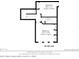 Second floor layout featuring two bedrooms and a full bath at 3329 Cypress Landing Dr, Valrico, FL 33596