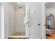 Bathroom featuring a shower with pebble flooring and a golden shower head at 432 39Th Ne Ave, St Petersburg, FL 33703