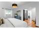 Bright main bedroom with ensuite access and modern decor at 432 39Th Ne Ave, St Petersburg, FL 33703
