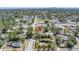 An aerial view of a charming neighborhood with lush trees and the home pointed out in the foreground at 4730 15Th N Ave, St Petersburg, FL 33713