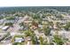 Aerial view of the property in a residential area, highlighted with a red arrow at 4730 15Th N Ave, St Petersburg, FL 33713