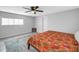Inviting bedroom with a ceiling fan, ample natural light and an accent rug at 4730 15Th N Ave, St Petersburg, FL 33713