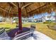 Outdoor seating area offers a relaxing space with seating and views of the shuffleboard courts at 5247 81St N St # 4, St Petersburg, FL 33709