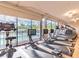 Bright fitness center featuring treadmills and other exercise equipment with views of the community at 6006 Chellas Ct, Lutz, FL 33558