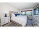 Bedroom with a large window providing a great view of the sandy beach at 6265 Sun Blvd # 115, St Petersburg, FL 33715