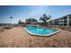 Enjoy the community pool, deck, and landscaping available in this building at 6265 Sun Blvd # 115, St Petersburg, FL 33715