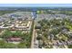 Aerial view of the community showcasing the homes and waterways at 6939 3Rd N St, St Petersburg, FL 33702
