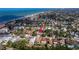 Beautiful aerial view of a neighborhood with easy access to both the bay and the beach at 122 10Th Ave, Indian Rocks Beach, FL 33785