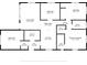 Layout of the home's floor plan, with clearly labeled rooms and dimensions at 1820 Mississippi Ave Ne, St Petersburg, FL 33703