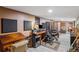 The basement has a potential recording studio with sound panels and a computer setup at 3105 Gordon Ct, Tampa, FL 33619