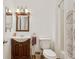 Bright bathroom featuring a modern sink, toilet, and shower at 3105 Gordon Ct, Tampa, FL 33619