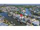 Waterfront community featuring houses with private docks on a canal, with boat lifts at 426 Islebay Dr, Apollo Beach, FL 33572