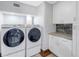 Well-equipped laundry room with modern appliances, ample cabinet space, and stylish countertops at 533 Lillian Dr, Madeira Beach, FL 33708