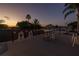 View from the rooftop deck with seating, palm trees, and a scenic view at 533 Lillian Dr, Madeira Beach, FL 33708