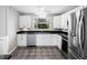 Modern kitchen with stainless steel appliances and sleek countertops at 568 La Plaza S Ave, St Petersburg, FL 33707