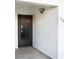 Home exterior featuring front door and address number at 5980 80Th St N # 106, St Petersburg, FL 33709