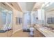 Well-maintained bathroom with tiled floors, shower, and single vanity at 6191 Bahia Del Mar Blvd # 103, St Petersburg, FL 33715