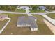 Aerial view showcasing roof and covered patio at 7372 Madrid Rd, Weeki Wachee, FL 34613