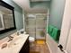 Cozy bathroom with a sink, toilet and standing shower, perfect for relaxation at 8651 10Th N St # 236, St Petersburg, FL 33702