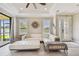 Inviting living room featuring a large window view and a cozy seating arrangement at 10816 Wendover Dr, Palmetto, FL 34221