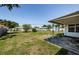 Back yard with covered patio, offering a relaxing outdoor space at 1524 Lemon St, Clearwater, FL 33756