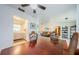 Open dining room with seamless flow to the kitchen and cozy living area, great for entertaining at 1524 Lemon St, Clearwater, FL 33756