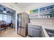 Well-designed kitchen featuring stainless steel appliances, open shelving, and seamless access to the dining area at 1524 Lemon St, Clearwater, FL 33756